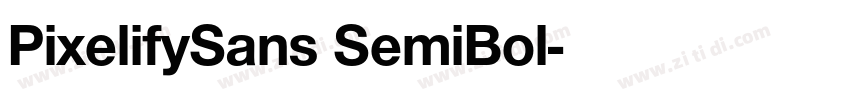 PixelifySans SemiBol字体转换